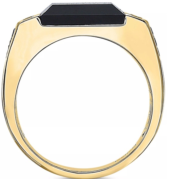 Men’s Size 9 Black Diamond Ring - Picture 4 of 6